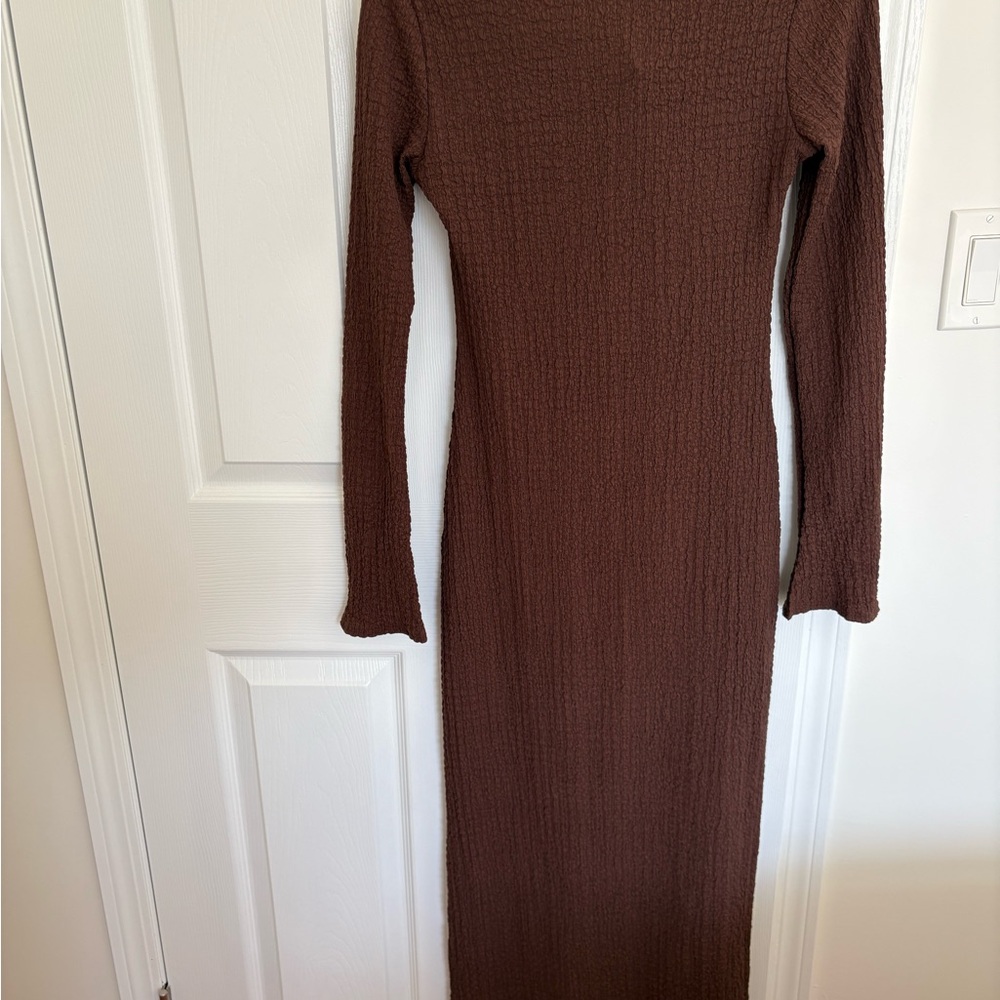 See You Monday Chocolate Maxi Dress - Picture 2 of 4